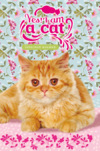Записная книжка А5 80л 7БЦ «Кот на розовом» глиттер