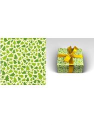 Упаковочная бумага Зелёные ёлочки (1 лист в рулоне. 70 х 100 см)