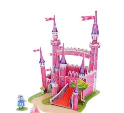 3Д пазлы Розовый замок (29дет) 20х23х27,8 см