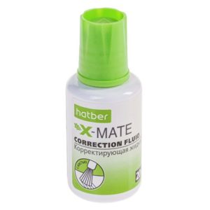 Корректирующая жидкость 20мл на химической основе Hatber X-Mate
