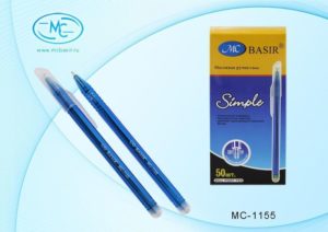 Ручка шариковая 1мм Basir Синяя (бел колп)