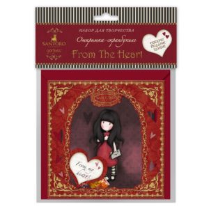 Открытка-скрапбукинг в конверте From The Heart!