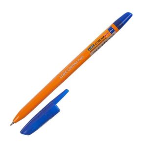 Ручка шариковая 0,7мм Corona Plus СИНЯЯ оранжевый корпус