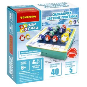 Игра СМЕКАЛОЧКА. ЦВЕТНЫЕ ПИНГВИНЫ