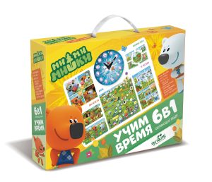 Набор 6в1 МиМиМишки. Учим время