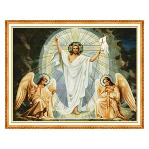 Алмазная мозаика 30х40см Икона Воскресение Христово (30цв)