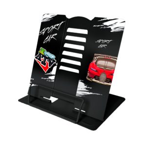 Подставка для книг и планшета SPORT CAR 2022 металлическая с рисунком