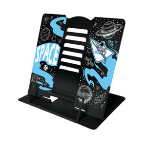 Подставка для книг и планшета Космос 2023 металлическая с рисунком