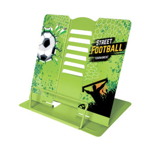 Подставка для книг и планшета Футбол 2023 металлическая с рисунком