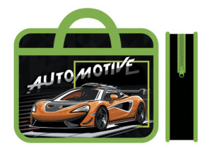 Папка А4 с ручками 33х26х12см AUTOMOTIVE 2023