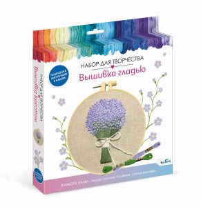 Вышивка гладью D15 Букет сирени