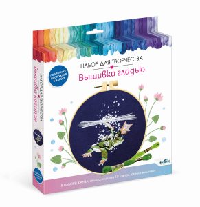 Вышивка гладью D15 Лягушка