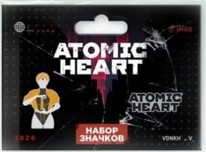 Набор металлических значков Atomic heart. Атомная Близняшка