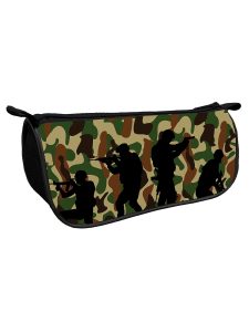 Пенал-косметичка объемный на молнии 220/105/65 Премиум MILITARY