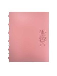 Папка для документов пластиковая А4 Коты розовая