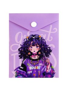 Папка-конверт 15.8×11.4см пластиковая Космическое настроение 180мкм