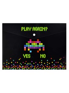 Папка-конверт А4 на кнопке 0,18мм Цифровая атака