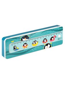 Пенал 21х6.4х2.5см Пингвины