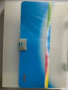 Папка-портфель Helios с ручкой Синий