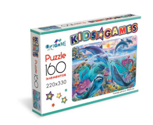 Пазлы 160эл Kids Games Дельфины
