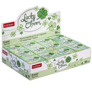 Ластик PVC 36шт Lucky Clover (Клевер)