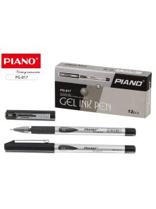 Ручка гелевая 0,5мм Чёрная 12шт Piano