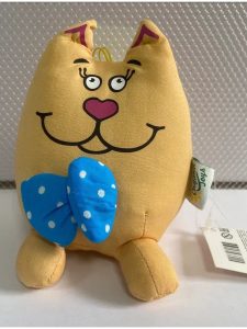 Игрушка мягкая «Кругляш Киса» желтый