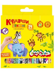 Карандаши 24цв Каляка-Маляка ЗООПАРК