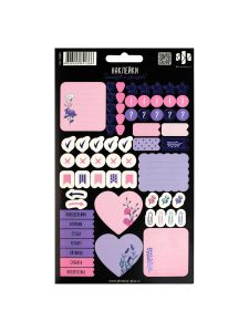 Наклейки 12×21см 10 листов Цветы