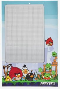 Доска маркерная+маркер А3 Angry Birds