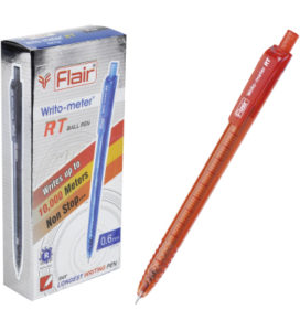 Ручка автоматическая шариковая 0.6мм «Flair» Красная WRITO-METER RT