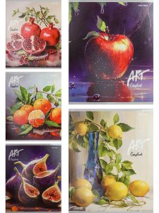 Тетрадь 48л клетка Натюрморты 5шт/5 дизайн