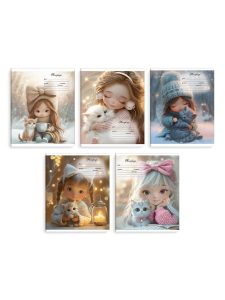 Тетрадь 18л клетка Девочки на стиле 10шт