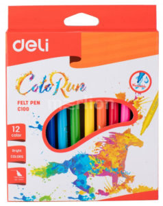 Фломастеры 12цв «ColorRun» е/п
