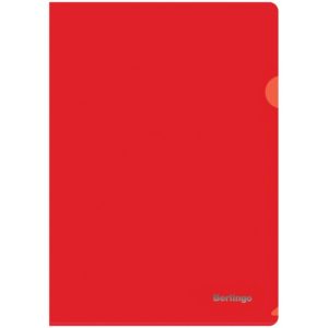 Папка-уголок А5 «Berlingo» Красная (180мкм)