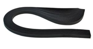 Бумага-квиллинг (10мм) Чёрный бархат, 150пол