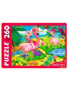 Пазлы 260эл «Красивые фламинго»