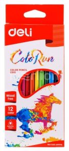 Карандаши 12цв ColoRun пластик, трехгран