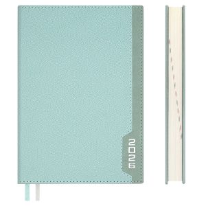 Ежедневник датированный 2026 А5 176л ДЖУТ МЯТНЫЙ