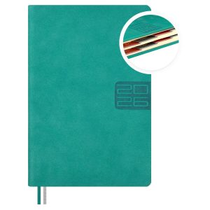Ежедневник датированный 2026 А6 176л ТИВОЛИ ГЛОСС БИРЮЗОВЫЙ