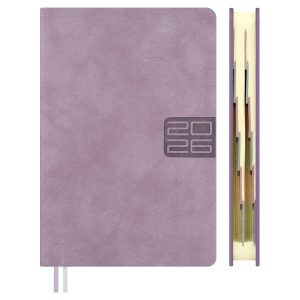 Ежедневник датированный 2026 А6 176л ТИВОЛИ ГЛОСС СИРЕНЕВЫЙ