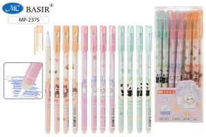 Ручка Пиши-стирай 0,38мм 12шт Животные