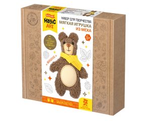 Мягкая игрушка из меха Мишка своими руками