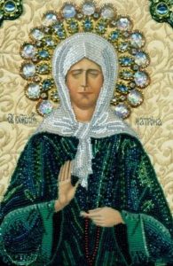 Алмазная мозаика 30х40см Икона Матроны Московской