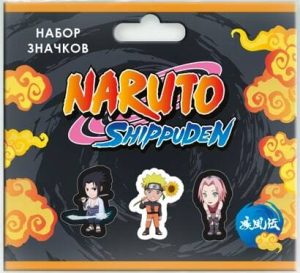 Набор деревянных значков Naruto Чибики Шиппуден Сакура