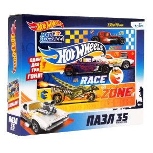 Пазлы 35эл ГИГ Hot Wheels. Гонка