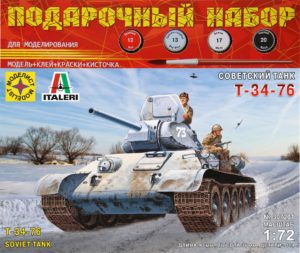 Модель танк советский Т-34-76 1:72 (подароч)