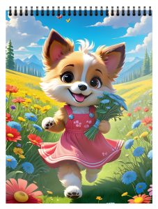 Блокнот А6 40л гребень На полянке 4шт