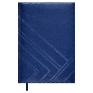 Ежедневник А5 160л Кожзам САРИФ ЭКОНОМ СИНИЙ