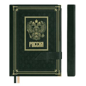 Ежедневник полудатированный А5 192л САРИФ ЗЕЛЁНЫЙ